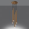 Lampa wisząca PASTELO 5P złota SOLLUX SL.1174