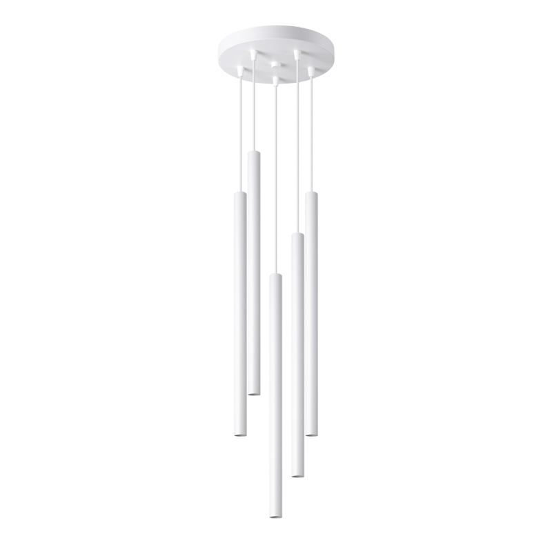 Lampa wisząca PASTELO 5P biała SOLLUX SL.1175