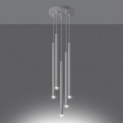 Lampa wisząca PASTELO 5P biała SOLLUX SL.1175