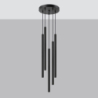 Lampa wisząca PASTELO 5P czarna SOLLUX SL.1176
