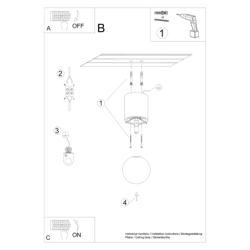 Plafon BOOMO 12 SOLLUX SL.1191