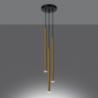 Lampa Wisząca PASTELO 3P złoty połysk SOLLUX SL.1197