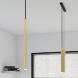 Lampa Wisząca PASTELO 3P złoty połysk SOLLUX SL.1197