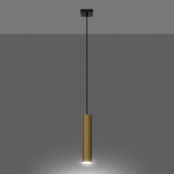 Lampa Wisząca LAGOS 1 złoty połysk SOLLUX SL.1200