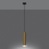 Lampa Wisząca LAGOS 1 złoty połysk SOLLUX SL.1200