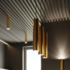 Lampa Wisząca LAGOS 1 złoty połysk SOLLUX SL.1200
