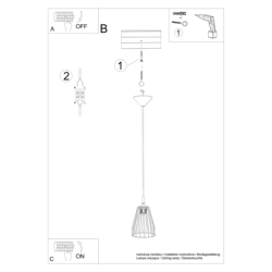 Lampa wisząca LEYO SOLLUX SL.1205
