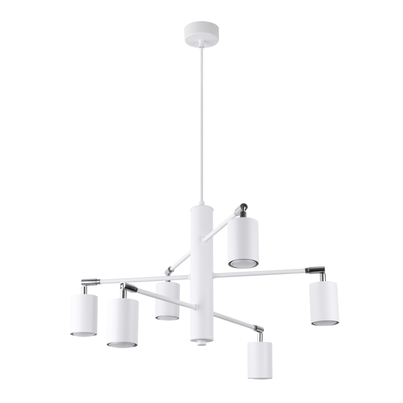 Żyrandol LEMMI 6 biały SOLLUX SL.1206