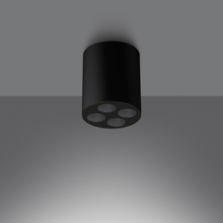 Plafon ZOE czarny LED SOLLUX SL.1210