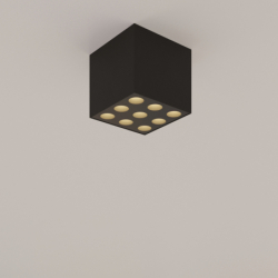 Plafon OZZY czarny LED SOLLUX SL.1211