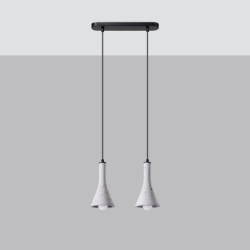 Lampa wisząca REA 2 beton SOLLUX SL.1224
