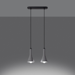 Lampa wisząca REA 2 beton SOLLUX SL.1224