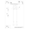 Lampa wisząca REA 2 beton SOLLUX SL.1224
