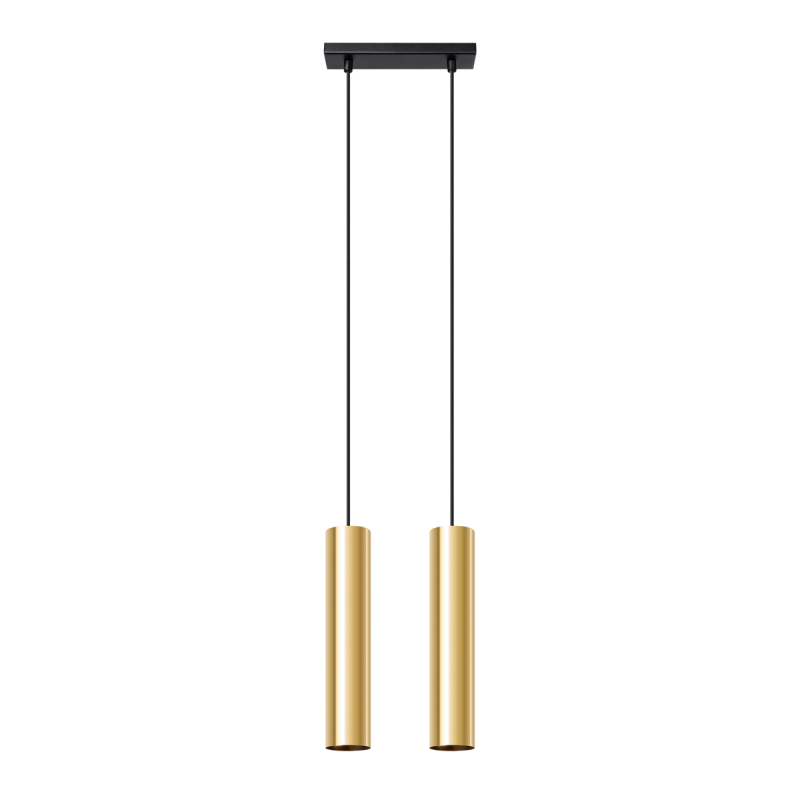 Lampa Wisząca LAGOS 2 złoty połysk SOLLUX SL.1241