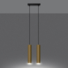 Lampa Wisząca LAGOS 2 złoty połysk SOLLUX SL.1241