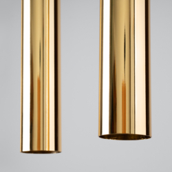 Lampa Wisząca LAGOS 2 złoty połysk SOLLUX SL.1241