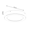 Plafon ONYX 30 biały LED 3000K SOLLUX SL.1243