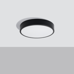 Plafon ONYX 40 czarny LED 3000K SOLLUX SL.1244