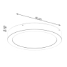Plafon ONYX 40 czarny LED 3000K SOLLUX SL.1244