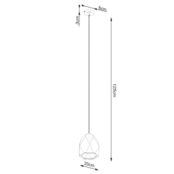 Lampa wisząca ceramiczna MINT SOLLUX SL.1251