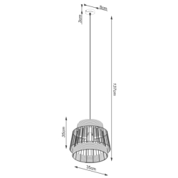 Lampa wisząca BRILO SOLLUX SL.1253