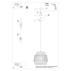Lampa wisząca BRILO SOLLUX SL.1253
