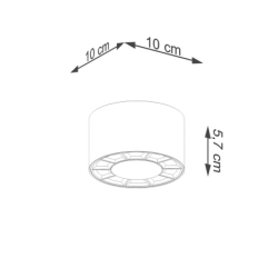 Plafon DIO biały LED SOLLUX SL.1254