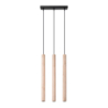 Lampa wisząca PASTELO 3L drewno SOLLUX SL.1267