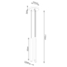 Lampa wisząca PASTELO 3P drewno SOLLUX SL.1268