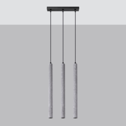 Lampa wisząca PASTELO 3L beton SOLLUX SL.1272