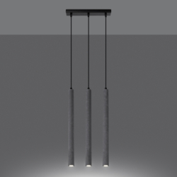 Lampa wisząca PASTELO 3L beton SOLLUX SL.1272