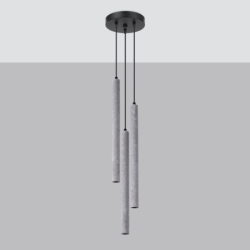 Lampa wisząca PASTELO 3P beton SOLLUX SL.1273