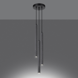 Lampa wisząca PASTELO 3P beton SOLLUX SL.1273