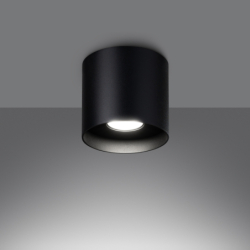 Plafon MIKA czarny SOLLUX SL.1281