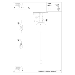 Lampa wisząca NESO 1 SOLLUX SL.1284
