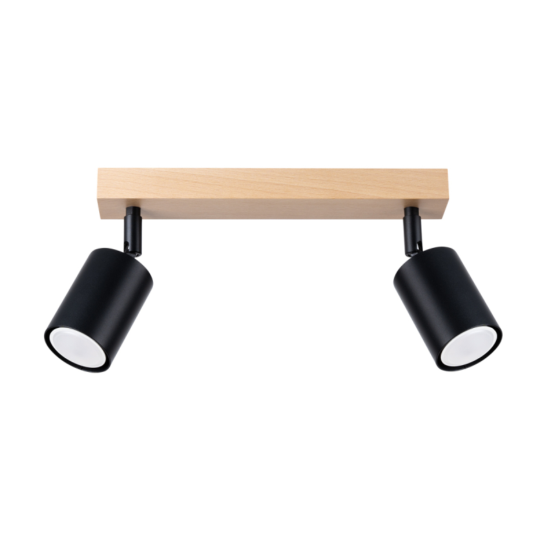 Plafon VERDO 2 czarny SOLLUX SL.1291
