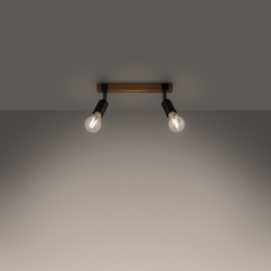Plafon ZUCA 2 czarny SOLLUX SL.1296