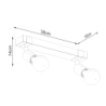 Plafon ZUCA 2 czarny SOLLUX SL.1296