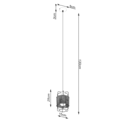 Lampa wisząca GIZUR 1 SOLLUX SL.1300