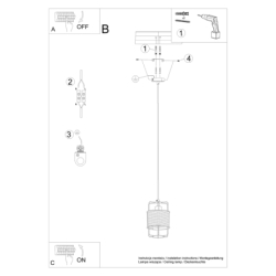 Lampa wisząca GIZUR 1 SOLLUX SL.1300