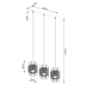 Lampa wisząca GIZUR 3L SOLLUX SL.1301