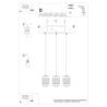 Lampa wisząca GIZUR 3L SOLLUX SL.1301