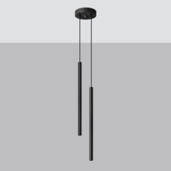 Lampa wisząca PASTELO 2 czarna SOLLUX SL.1304