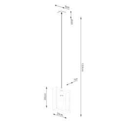 Lampa wisząca ARIES wenge SOLLUX SL.1311