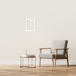 Lampa wisząca ARIES biała SOLLUX SL.1312
