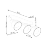 Plafon ELBA 3 czarny SOLLUX SL.1318