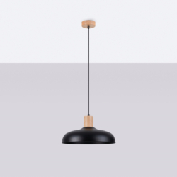 Lampa wisząca INDY czarna SOLLUX SL.1324