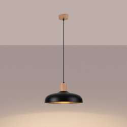 Lampa wisząca INDY czarna SOLLUX SL.1324