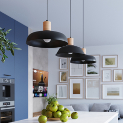 Lampa wisząca INDY czarna SOLLUX SL.1324