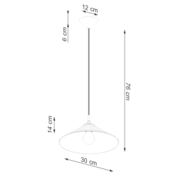 Lampa wisząca ZUMA biała SOLLUX SL.1325